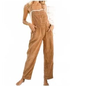 BiBi Camel Corduroy Jumpsuit